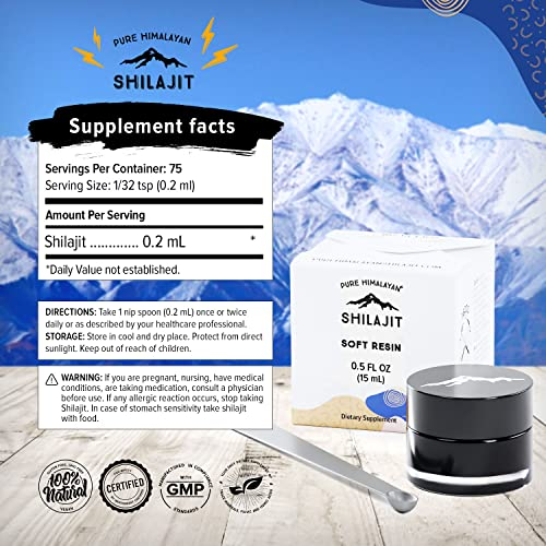 Foto 7 pulgar | Suplemento De Resina Blanda Pura De Shilajit Del Himalaya De 15 Ml Con Cuchara - Venta Internacional.