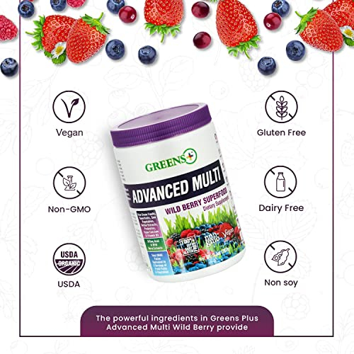 Foto 3 pulgar | Suplemento Greens+ Advanced Multi Wild Berry 277 Ml - Venta Internacional.