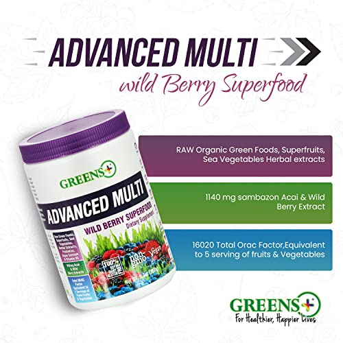 Foto 5 pulgar | Suplemento Greens+ Advanced Multi Wild Berry 277 Ml - Venta Internacional.