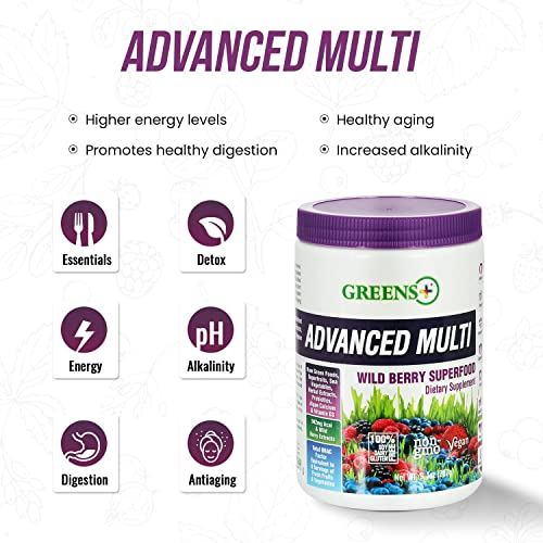 Foto 7 pulgar | Suplemento Greens+ Advanced Multi Wild Berry 277 Ml - Venta Internacional.