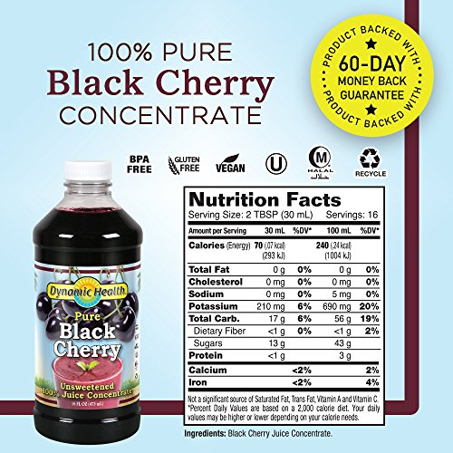 Foto 3 pulgar | Jugo Concentrado Dynamic Health Black Cherry 473 Ml 100% - Venta Internacional.