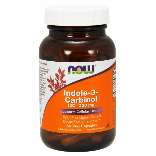 Indol-3-carbinol (i3c) De Supplement Now Foods, 200 Mg, 60 Cápsulas - Venta Internacional.
