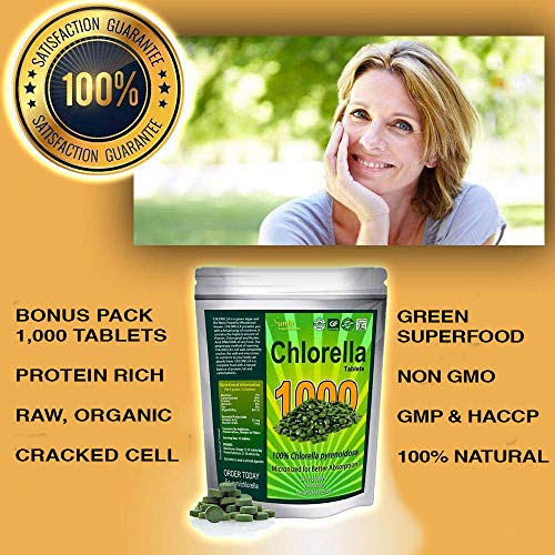 Foto 6 pulgar | Suplemento De Chlorella Tablets Sunlit Best Green Organics 1000 - Venta Internacional.