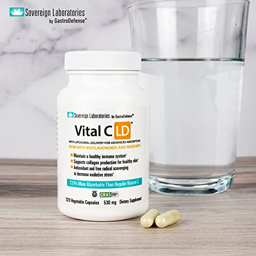 Foto 3 pulgar | Suplemento Gastrodefense Vital C-ld, 530 Mg, Cápsulas, 120 Unidades - Venta Internacional.