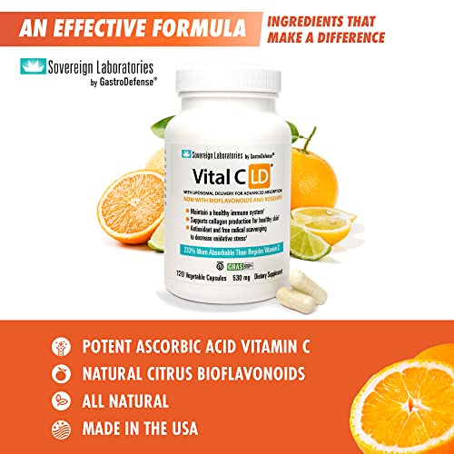 Foto 8 pulgar | Suplemento Gastrodefense Vital C-ld, 530 Mg, Cápsulas, 120 Unidades - Venta Internacional.