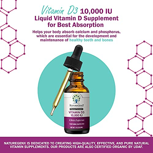 Foto 2 | Suplemento Naturegenx De Vitamina D3 Líquida, 10000 Ui, 30 Ml - Venta Internacional.