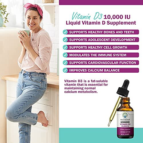 Foto 4 pulgar | Suplemento Naturegenx De Vitamina D3 Líquida, 10000 Ui, 30 Ml - Venta Internacional.