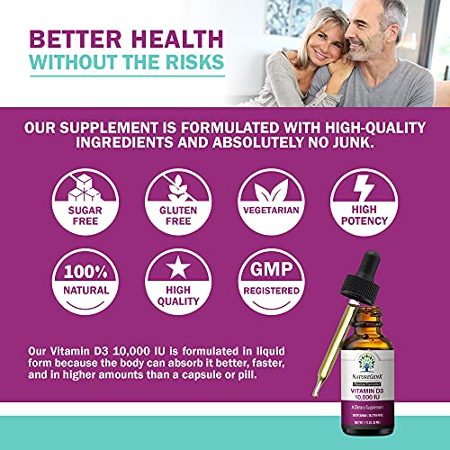 Foto 5 pulgar | Suplemento Naturegenx De Vitamina D3 Líquida, 10000 Ui, 30 Ml - Venta Internacional.