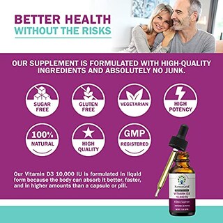 Foto 4 | Suplemento Naturegenx De Vitamina D3 Líquida, 10000 Ui, 30 Ml - Venta Internacional.