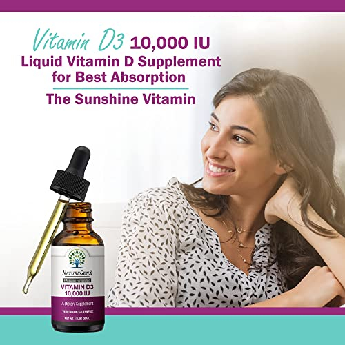Foto 7 pulgar | Suplemento Naturegenx De Vitamina D3 Líquida, 10000 Ui, 30 Ml - Venta Internacional.
