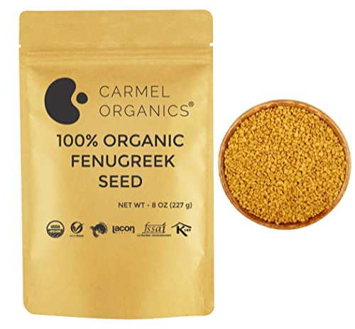 Semillas De Alholva Carmel Organics, Orgánicas Certificadas Por El Usda, 230 Ml - Venta Internacional.