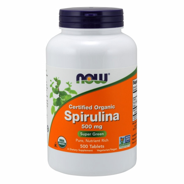 Foto 2 pulgar | Supplement Now Foods, 500 Tabletas De Espirulina (paquete De 2) - Venta Internacional.