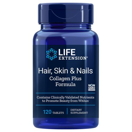 Foto 2 pulgar | Colágeno Supplement Life Extension Para Cabello, Piel Y Uñas, 120 Tabletas - Venta Internacional.