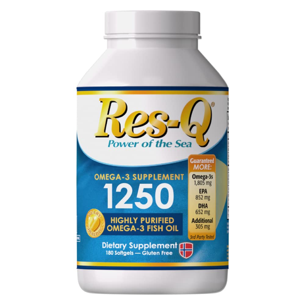 Foto 2 pulgar | Cápsulas De Aceite De Pescado Res-q 1250 Omega-3 750 Mg Epa Dha - Venta Internacional.