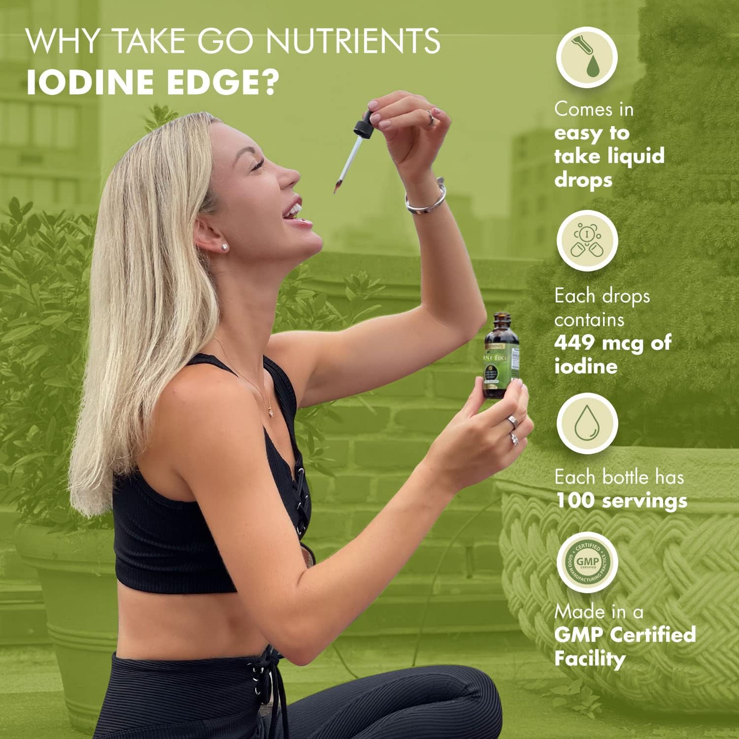 Foto 8 pulgar | Suplemento De Yodo Go Nutrients Iodine Edge 30 Ml Para Tiroides - Venta Internacional.