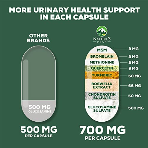 Foto 6 pulgar | Complementa La Condroitina Glucosamina De Nature's Peak Con Cúrcuma - Venta Internacional.