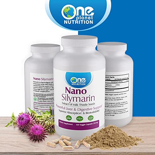 Foto 3 pulgar | Suplementos Nanosilimarina One Planet Nutrition 250 Mg 120 Ca - Venta Internacional.