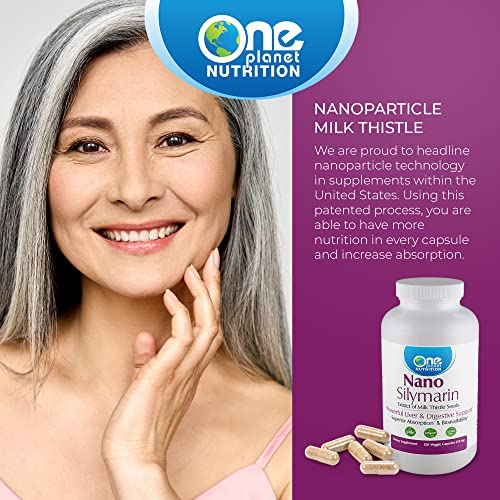 Foto 4 pulgar | Suplementos Nanosilimarina One Planet Nutrition 250 Mg 120 Ca - Venta Internacional.