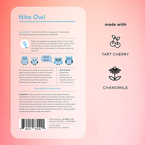 Foto 2 | Patch La Mend The Good Patch Nite Owl Con Cereza Ácida Y Chamom - Venta Internacional.