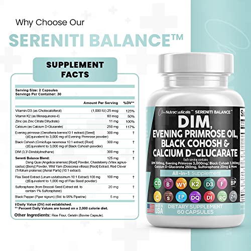 Foto 4 pulgar | Suplemento Clean Nutraceuticals Serenti Balance 300 Mg Dim - Venta Internacional.