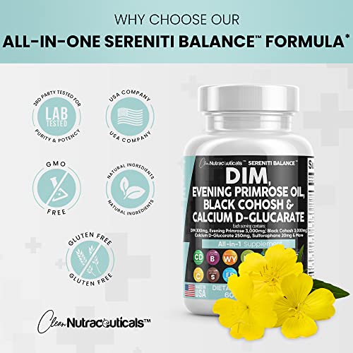 Foto 7 pulgar | Suplemento Clean Nutraceuticals Serenti Balance 300 Mg Dim - Venta Internacional.
