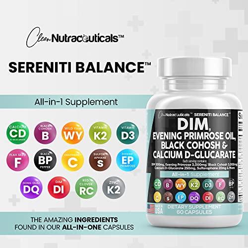 Foto 8 pulgar | Suplemento Clean Nutraceuticals Serenti Balance 300 Mg Dim - Venta Internacional.