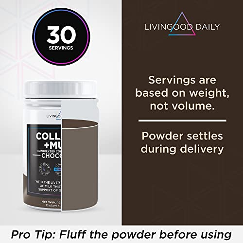 Foto 7 pulgar | Colágeno En Polvo Livingood Daily Chocolate, 500 Ml, 30 Porciones - Venta Internacional.