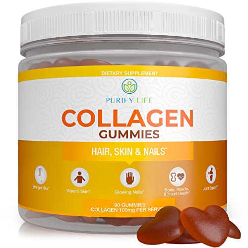 Gomitas De Colágeno Purify Life Para Mujeres, Crecimiento Del Cabello, 90 Unidades - Venta Internacional.