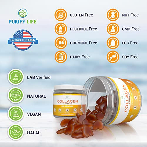 Foto 3 pulgar | Gomitas De Colágeno Purify Life Para Mujeres, Crecimiento Del Cabello, 90 Unidades - Venta Internacional.