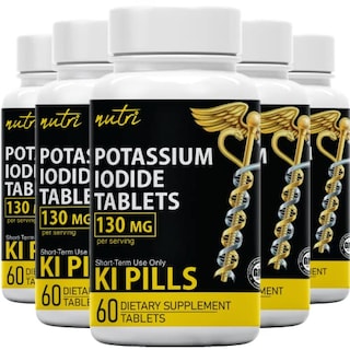 Foto 1 | Tabletas De Radiación Nature's Fusions, Yoduro De Potasio, 130 Mg - Venta Internacional.