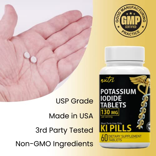 Foto 5 pulgar | Tabletas De Radiación Nature's Fusions, Yoduro De Potasio, 130 Mg - Venta Internacional.