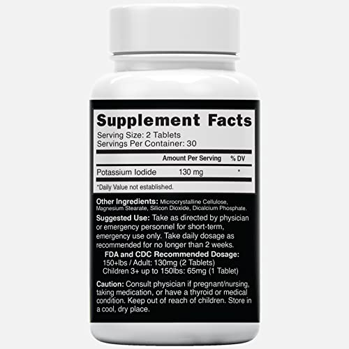 Foto 5 | Tabletas De Radiación Nature's Fusions, Yoduro De Potasio, 130 Mg - Venta Internacional.