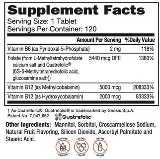 Foto 2 | Suplemento Neurobiologix Methylation Complete 120 Comprimidos - Venta Internacional