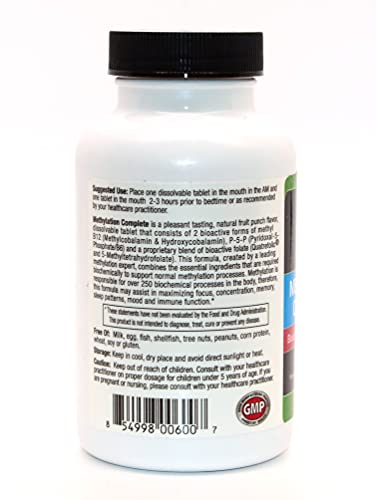 Foto 8 pulgar | Suplemento Neurobiologix Methylation Complete 120 Comprimidos - Venta Internacional