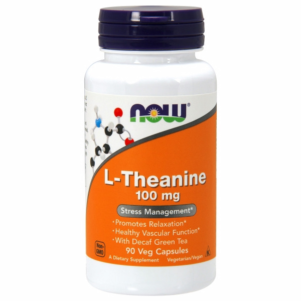 Supplement Now Foods, L-teanina, 90 Cápsulas, Paquete De 4 - Venta Internacional.