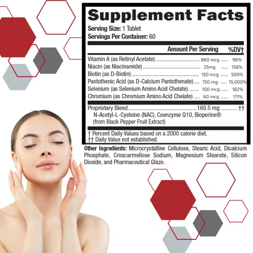 Foto 2 | Suplementos Vitamínicos, Píldoras Para El Acné, Paquete De 2, 120 Píldoras - Venta Internacional.