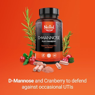 Foto 4 | Complementa 500 Mg De D-manosa De Nested Naturals Con Arándano E - Venta Internacional.