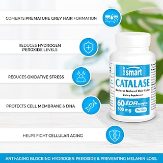 Foto 2 | Suplemento Supersmart Catalase 500 Mg Antienvejecimiento 60 Cápsulas - Venta Internacional.