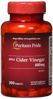 Foto 1 | Suplemento De Vinagre De Sidra De Manzana Puritan's Pride, 600 Mg, 200 Tabletas - Venta Internacional.