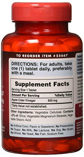 Foto 4 pulgar | Suplemento De Vinagre De Sidra De Manzana Puritan's Pride, 600 Mg, 200 Tabletas - Venta Internacional.