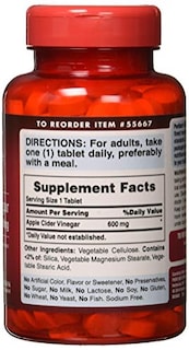 Foto 3 | Suplemento De Vinagre De Sidra De Manzana Puritan's Pride, 600 Mg, 200 Tabletas - Venta Internacional.