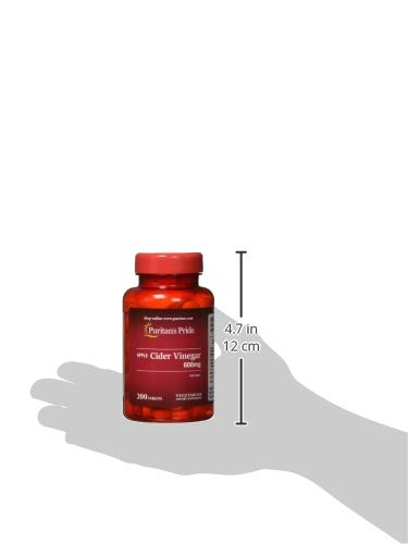 Foto 5 pulgar | Suplemento De Vinagre De Sidra De Manzana Puritan's Pride, 600 Mg, 200 Tabletas - Venta Internacional.