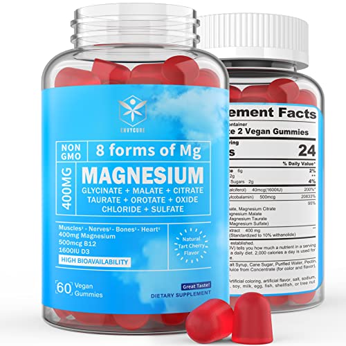 Gomitas De Magnesio Supplement Envycure 400 Mg Con 8 Formas 120 C - Venta Internacional.