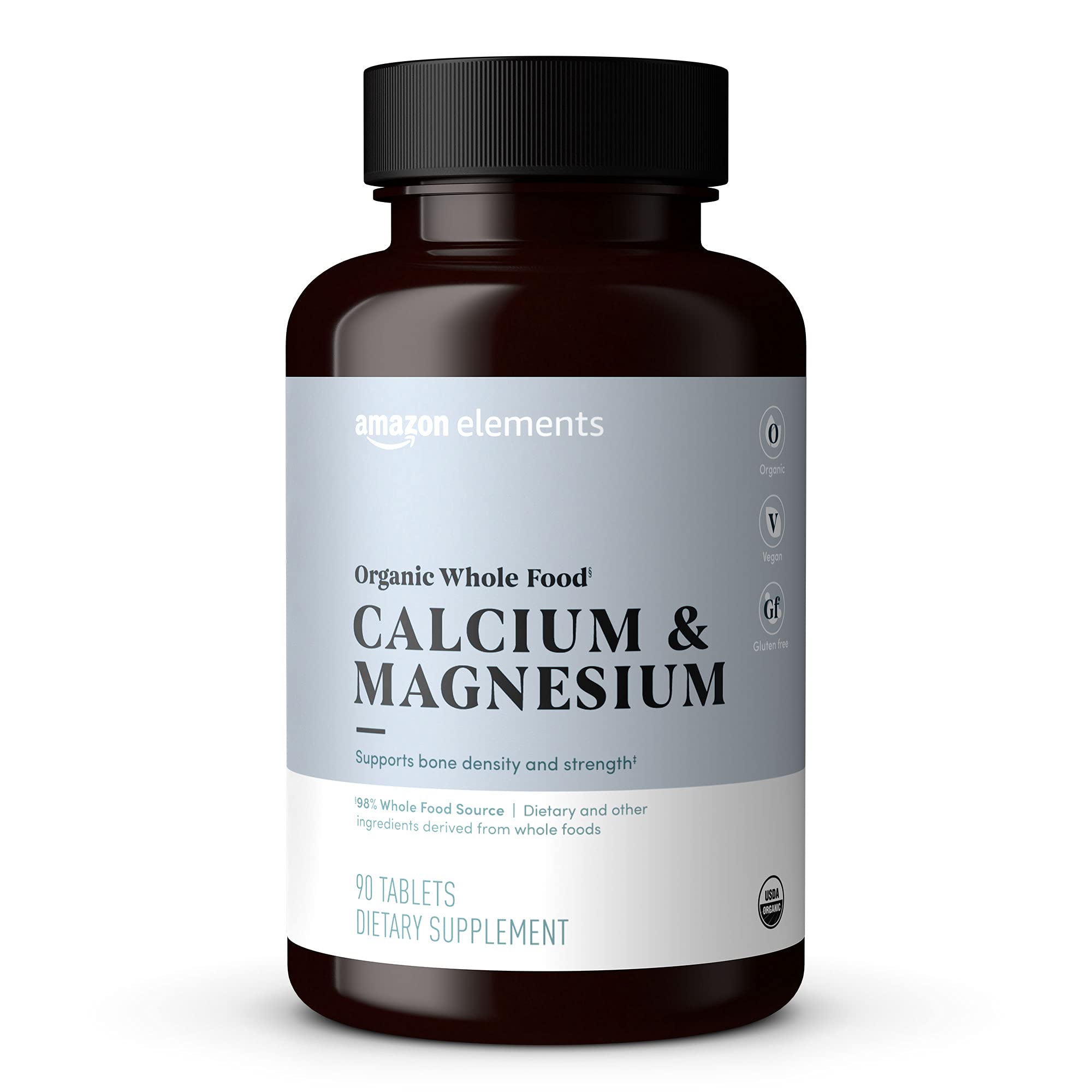 Suplemento De Calcio Y Magnesio Orgánicos De Alimentos Integrales De Amazon Elements - Venta Internacional.