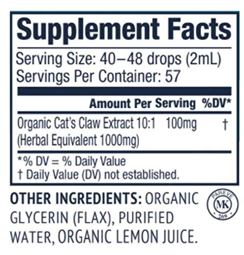 Foto 4 | Suplemento Vimergy: Tintura De Uña De Gato, 115 Ml, Orgánica - Venta Internacional.