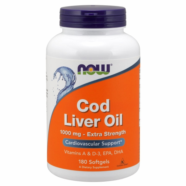Aceite De Hígado De Bacalao Supplement Now Foods 180 Cápsulas Blandas - Venta Internacional.