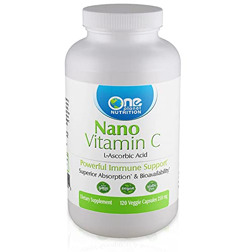 Foto 2 pulgar | Suplemento One Planet Nutrition Nano Vitamina C 250 Mg 120 Cápsulas - Venta Internacional.