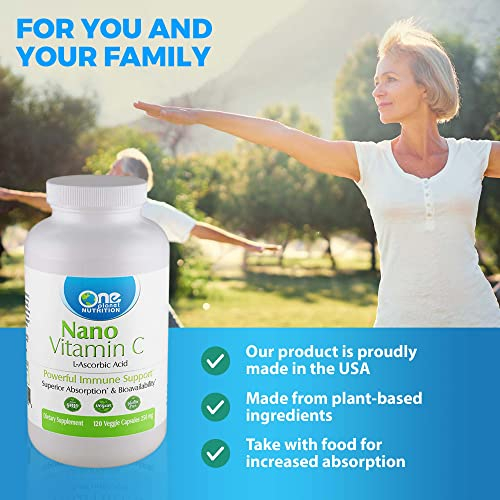 Foto 4 pulgar | Suplemento One Planet Nutrition Nano Vitamina C 250 Mg 120 Cápsulas - Venta Internacional.