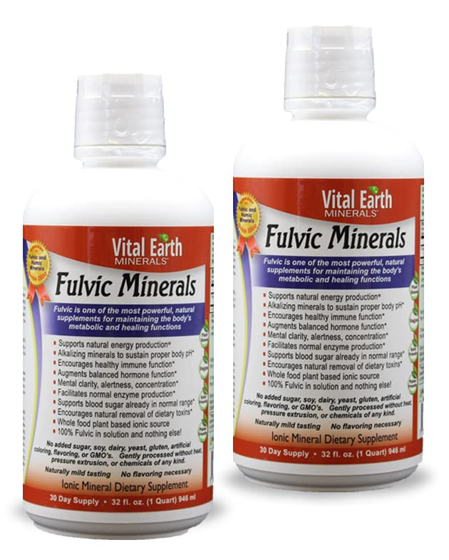 Foto 1 | Suplemento Vital Earth Minerals Fulvic Minerals, 960 Ml, Paquete De 2 - Venta Internacional.