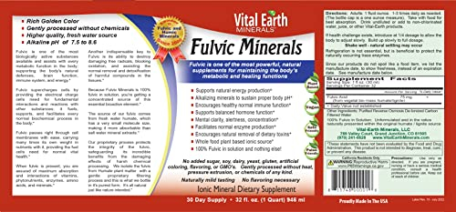 Foto 3 pulgar | Suplemento Vital Earth Minerals Fulvic Minerals, 960 Ml, Paquete De 2 - Venta Internacional.